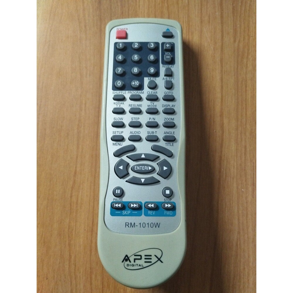 Apex Digital RM-1010W Factory Original DVD Player Remote AD-1110 AD-1010 TESTED